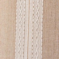 Deeprove Boho Curtains 96 Inches Long For Bedroom Dining Room Nursery  Cotton Linen Stripes Embroidery  Bohemian Farmhouse Window Treatment Drape Tassels  1 Panel W52 X L96  Khaki And Coffee