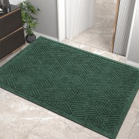 Hiyard Sturdy Front Door Mat Absorbent Muddy Dirt Resist Welcome Door Mats Outdoor Indoor Stain And Fade Resistant Nonslip R