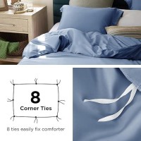 Bedsure Cotton Duvet Cover King Size Silky And Breathable Eucalyptus Lyocell Cotton Hybrid Comforter Cover Set For Hot Sleeper