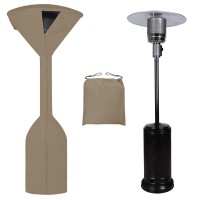 Easygoing Standup Patio Heater Cover With Zipper And Storage Bag Waterproof Outdoor Heater Cover Dustproof Uvresisant Wind