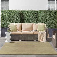 Nourison Essentials Indooroutdoor Green Gold 9 X Square Area Rug Easy Cleaning Non Shedding Bed Room Living Room Dining R