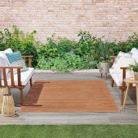 Nourison Essentials Indooroutdoor Rust 5 X 7 Area Rug Easy Cleaning Non Shedding Bed Room Living Room Dining Room Backy