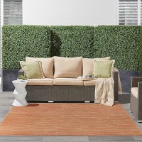 Nourison Essentials Indooroutdoor Rust 9 X Square Area Rug Easy Cleaning Non Shedding Bed Room Living Room Dining Room B