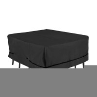 Nettypro Patio Table Cover Square 80 X 80 Inch  Waterproof Outdoor Furniture Dining Set Covers For Table And Chair  Black