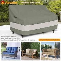 Outdoor Sofa Cover Patio Loveseat Cover 3-Seater Bench Cover Waterproof Heavy Duty Patio Furniture Covers 76W X 32.5D X 33H Inches