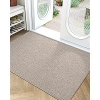 Lumi Large Indoor Door Mat 36X59 Non Slip Rubber Backing Entrance Mat Easy Clean Low Profile Ultra Thin Entryway Mat For I