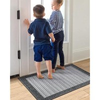 Lumi Premium Silk Blend Door Mat Indoor Entrance Rubber Backing Doormat Non Slip Absorbent Lowprofile Rugs For Entryway Capt