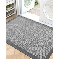 Lumi Large Indoor Door Mat Entry Way Rubber Backing Doormat Non Slip Absorbent Lowprofile Rugs For Entryway Captures Dirt Pa