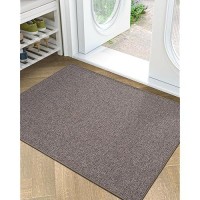 Lumi Large Indoor Door Mat 32X47 Non Slip Rubber Backing Entrance Mat Easy Clean Low Profile Ultra Thin Entryway Mat For I