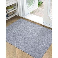 Lumi Large Indoor Door Mat 32X47 Non Slip Rubber Backing Entrance Mat Easy Clean Low Profile Ultra Thin Entryway Mat For I