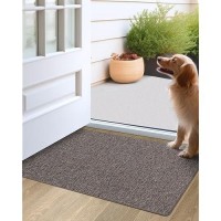 Lumi Indoor Door Mat 24X36 Non Slip Rubber Backing Entrance Mat Easy Clean Low Profile Ultra Thin Entryway Mat For Inside