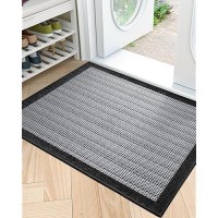 Lumi Premium Silk Blend Door Mat Indoor Entrance Rubber Backing Doormat Non Slip Absorbent Lowprofile Rugs For Entryway Capt