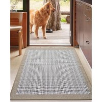 Lumi Premium Silk Blend Door Mat Indoor Entrance Rubber Backing Doormat Non Slip Absorbent Lowprofile Rugs For Entryway Capt