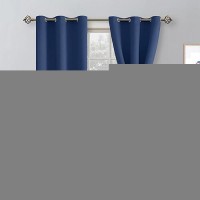 Hiasan Blackout Curtains For Bedroom Light Blocking Noise Reducing Window Curtains For Living Room 2 Drape Panels Sewn With