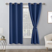 Hiasan Room Darkening Curtains For Bedroom Noise Reducing Energy Saving Blackout Window Curtain Panels Sewn With Tiebacks Se