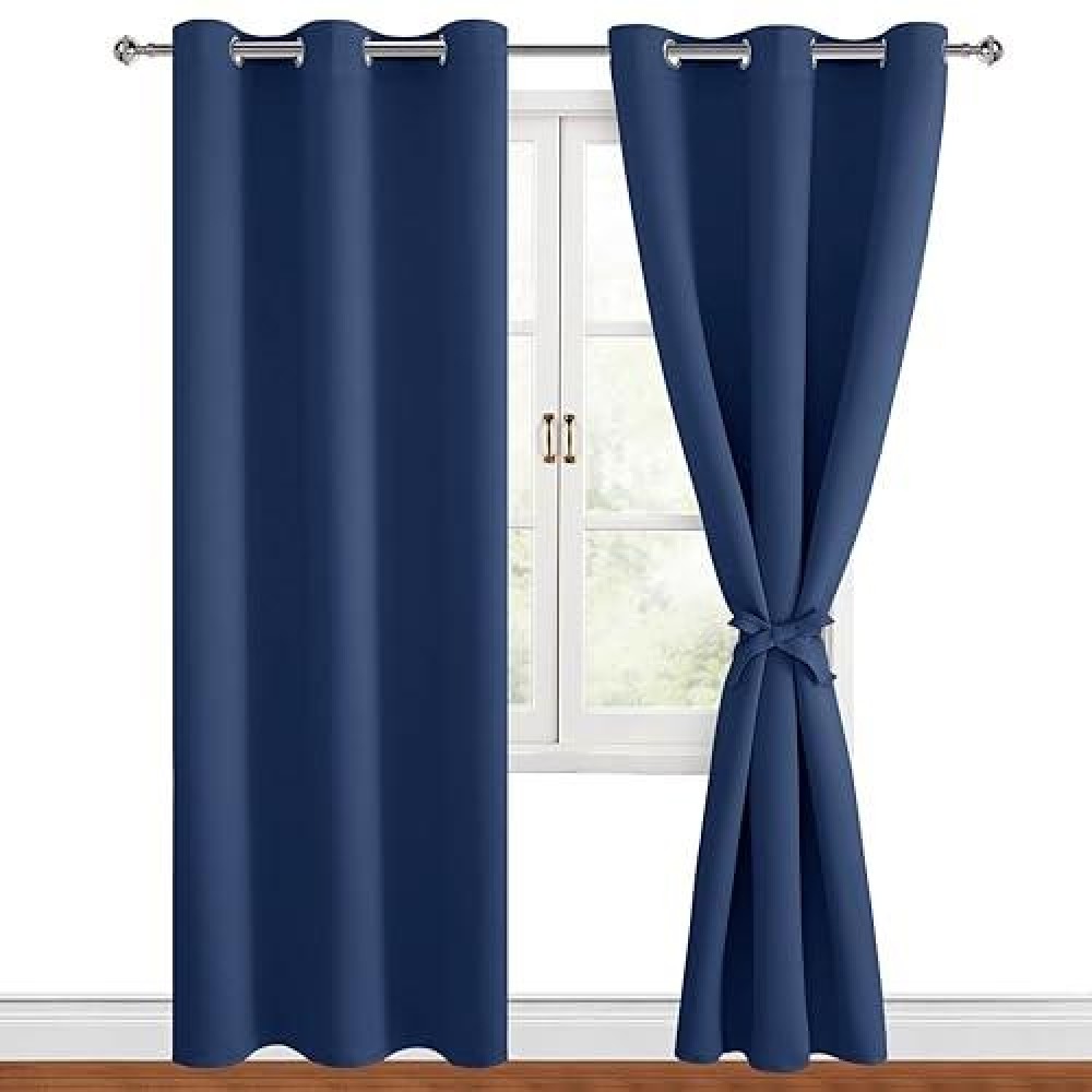 Hiasan Blackout Curtains For Bedroom 42 X 84 Inches Long Thermal Insulated Energy Saving Window Curtains For Living Room 2