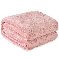 Exclusivo Mezcla Queen Size Fleece Blanket For Bed Super Soft And Cozy Blankets All Season Use Leaves Pattern Plush Fuzzy Lig