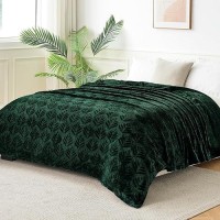 Exclusivo Mezcla Twin Size Fleece Blanket For Bed Super Soft And Cozy Blankets All Season Use Leaves Pattern Plush Fuzzy Ligh