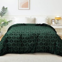 Exclusivo Mezcla Twin Size Fleece Blanket For Bed Super Soft And Cozy Blankets All Season Use Leaves Pattern Plush Fuzzy Ligh