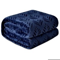 Exclusivo Mezcla King Size Fleece Blanket For Bed Super Soft And Cozy Blankets All Season Use Leaves Pattern Plush Fuzzy Ligh