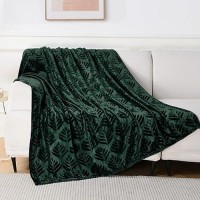 Exclusivo Mezcla Fleece Throw Blanket For Couch Super Soft And Cozy Blankets All Season Use Leaves Pattern Plush Fuzzy Lightw