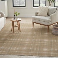 Nourison Grafix Plaid Taupe 5'3