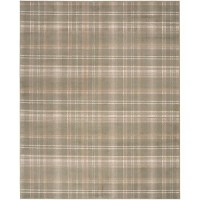 Nourison Grafix Plaid Olive 7'10