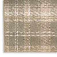 Nourison Grafix Plaid Olive 7'10