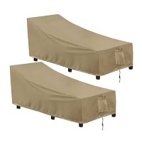 Outdoorlines Outdoor Waterproof Patio Chaise Lounge Chair Cover Uv Resistant Lounger Covers Heavy Duty Weatherproof Patio Sofa