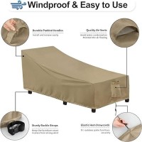 Outdoorlines Outdoor Waterproof Patio Chaise Lounge Chair Cover Uv Resistant Lounger Covers Heavy Duty Weatherproof Patio Sofa