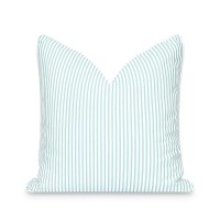 Hofdeco Premium Fall Coastal Patio Indoor Outdoor Pillow Cover Only 20X20 Water Repellent For Backyard Couch Muted Aqua S