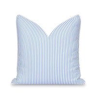 Hofdeco Premium Coastal Patio Indoor Outdoor Pillow Cover Only 20X20 Water Repellent For Backyard Couch Cornflower Blue S