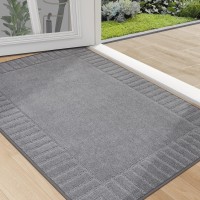 Beqhause Doormat Nonslip Front Doormat Lowprofile Entrance Mats For Front Door Entry Resist Dirt Washable Doormat Absorbent E