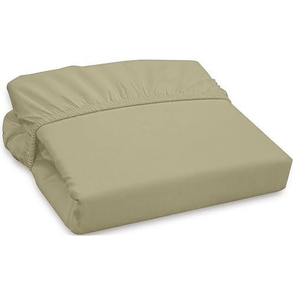 Royale Linens Linen 300 Thread Count 100 Long Staple Combed Cotton Fitted Sheet Deep Pocket Bottom Sheet Sage Green Fitted Shee