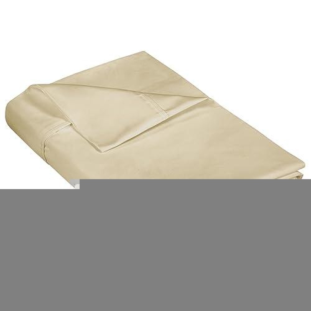 Royale Linen 400 Thread Count 100 American Grown Cotton Flat Sheet Cooling Sheets King Sheets Luxury Sateen Weave King