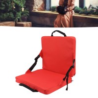 Topincn Outdoor Seat Back Chair Cushion Tufted High Back Patio Chair Cushions Soft Thicken Patio Chair Cushion Foldable Stadium Seat Cushion Red