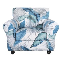 Searchi Stretch Sofa Cover Printed Couch Covers Floral Pattern 2 Piece Armchair Slipcover With Separate Chair Cushion Cover Wa