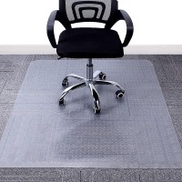Aibob Chair Mat For Low Pile Carpet Floors, Flat Without Curling, 40 X 51 In, Office Carpeted Floor Mats For Computer Chairs Desk