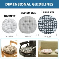Chair Cushion Modern Round/Square,40?40/45X45/50X50Cm Indoor Outdoor Chair Cushions, Soft Comfy Chair Pads, Thick Printed Dinning Seat Pad,For Home Office And Patio Garden (Color : A1, Size : 40X