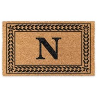 Coco Mats N More Personalized Door Mat With Monogram For Outdoor Indoor Nonslip Coco Coir Front Doormat With Vinyl Backing