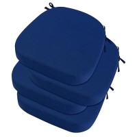 Ideehome Outdoor Chair Cushions Set Of 4 Thick 19 X 19 X 3 Outdoor Cushions Patio Furniture With Ties Waterproof Patio