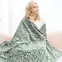 Lightweight Blanket Soft Plush Fleece Blankets Queen Size Throw Blanket For Bed Green