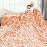 Blankets King Size Soft Cozy Orange Blanket Throw Blankets For Bed