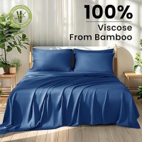 Shilucheng 100 Viscose Derived From Bamboo Sheets Full Size 6Pcs Ultra Cooling Silky Soft Bed Sheets 16 Deep Pocket Pe