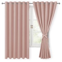 Hiasan Grommet Blackout Curtains For Bedroom 70 X 63 Inches Thermal Insulated Light Blocking Window Drapes For Living Roomdo