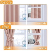 Hiasan Blackout Curtains For Bedroom 52 X 84 Inches Long Thermal Insulated Light Blocking Window Curtains For Living Room 2