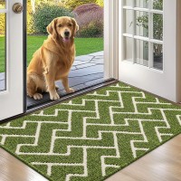 Hicorfe Indoor Doormat Front Back Door Mat Rubber Backing Non Slip Door Mats 24X35 Absorbent Resist Dirt Entryway Doormat In