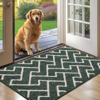 Hicorfe Indoor Doormat Front Back Door Entrance Mat Non Slip Rubber Backing Mats 24X35 Absorbent Resist Dirt Entryway Doorma