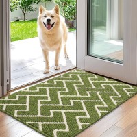 Hicorfe Indoor Doormat Front Back Door Mat Rubber Backing Non Slip Door Mats 20X315 Lowprofile Absorbent Resist Dirt Entry