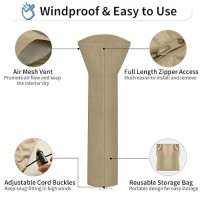 Outdoorlines Waterproof Outdoor Patio Heater Covers With Zipper And Storage Bag Dustproof Uvresistant Windproof Propane Heavy